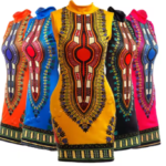 Sleeveless, African Dashiki Dress