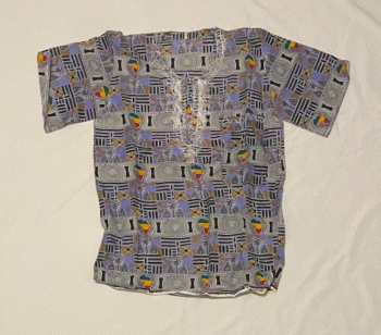 Men's African Print Short Sleeve Shirt
