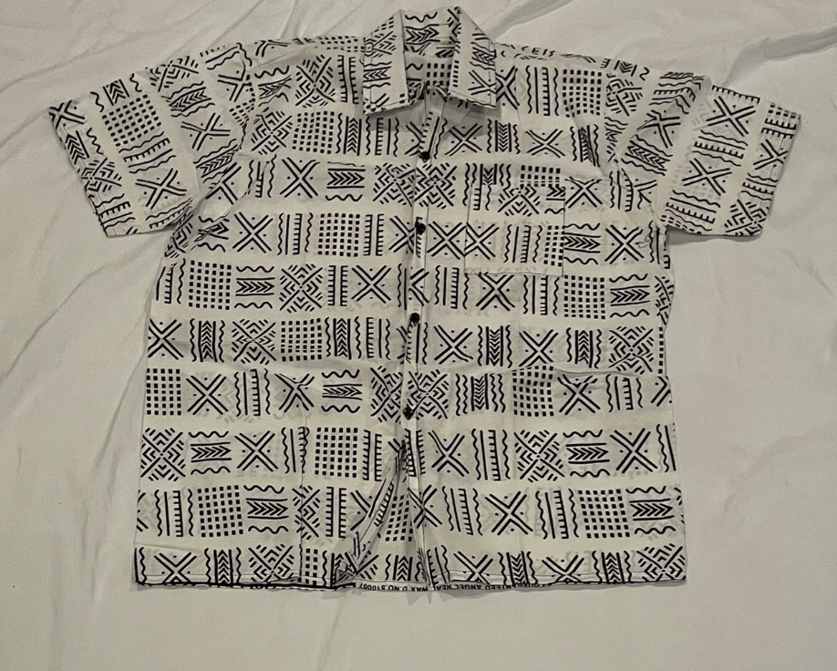 Savanna Style African Print Button-Up Shirt