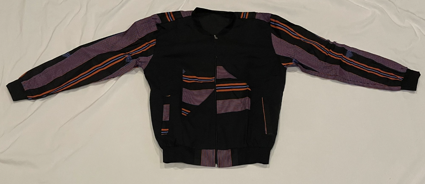 Heritage Vibe African Print Bomber Jacket