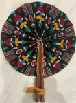 Handcrafted African Fabric Hand Fan