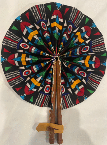 Handcrafted African Fabric Hand Fan