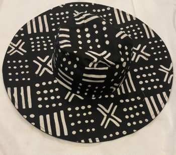 Tribal Print Wide-Brim Hat