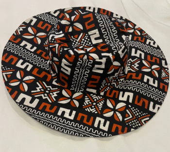 Tribal Print Wide-Brim Hat