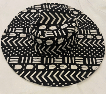 Tribal Print Wide-Brim Hat