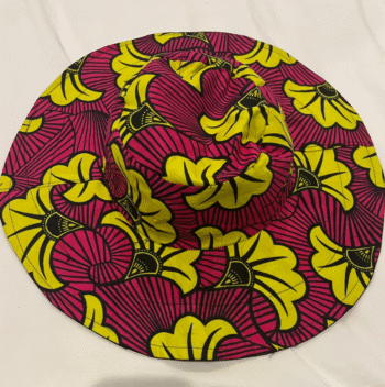 Tribal Print Wide-Brim Hat