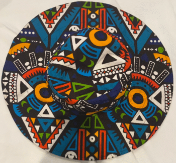 Tribal Print Wide-Brim Hat