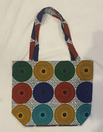 African Print Tote Bag