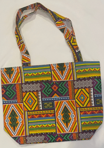 African Print Tote Bag