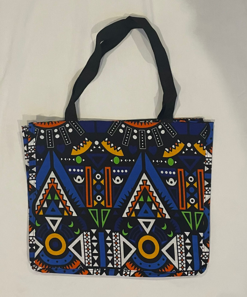 African Print Tote Bag