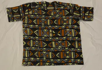 Savanna Style African Print Button-Up Shirt