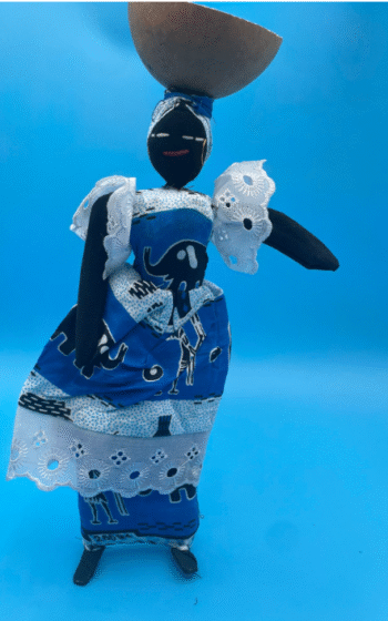 African Fabric Doll – Traditional Dress