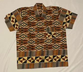Men's African Print Short Sleeve Shirt