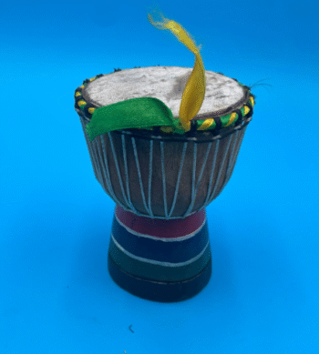 Mini Djembe Drum – Gambian Flag Design