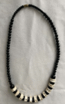 Black and White Beaded Necklace