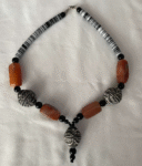 Tribal Pattern Beaded Necklace
