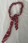 Fabric and Bead Necklace
