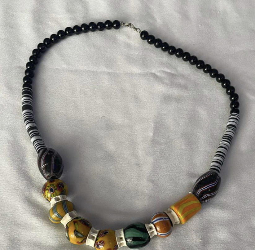 Bold Fusion Glass Bead Necklace
